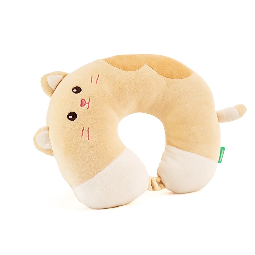 MUMUSO Cartoon Cat Neck Pillow - Khaki Cat