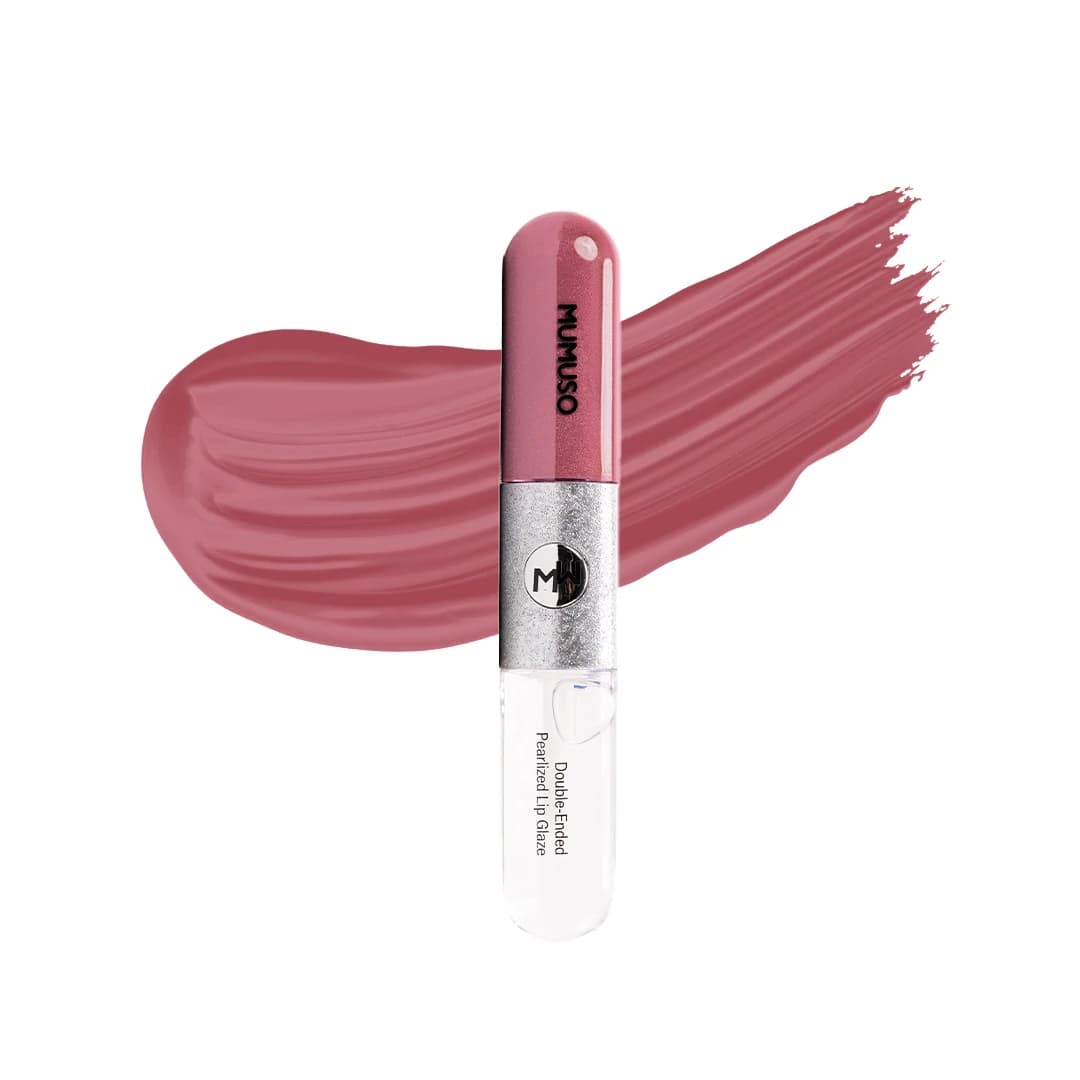 MUMUSO Double-Ended Pearlized Lip Glaze (02 Pink)