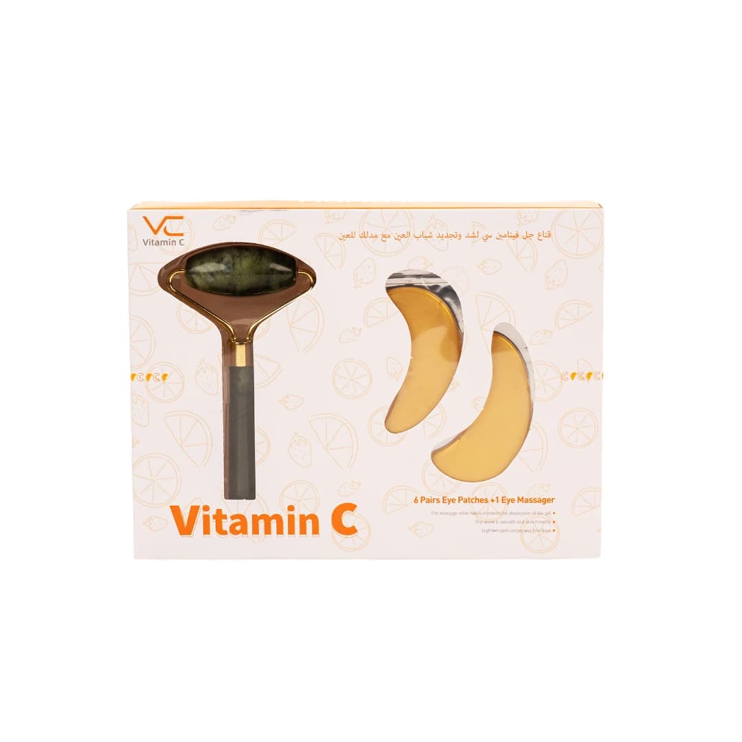 MUMUSO Vitamin C Firming & Rejuvenating Eye Gel Mask with Eye Massager