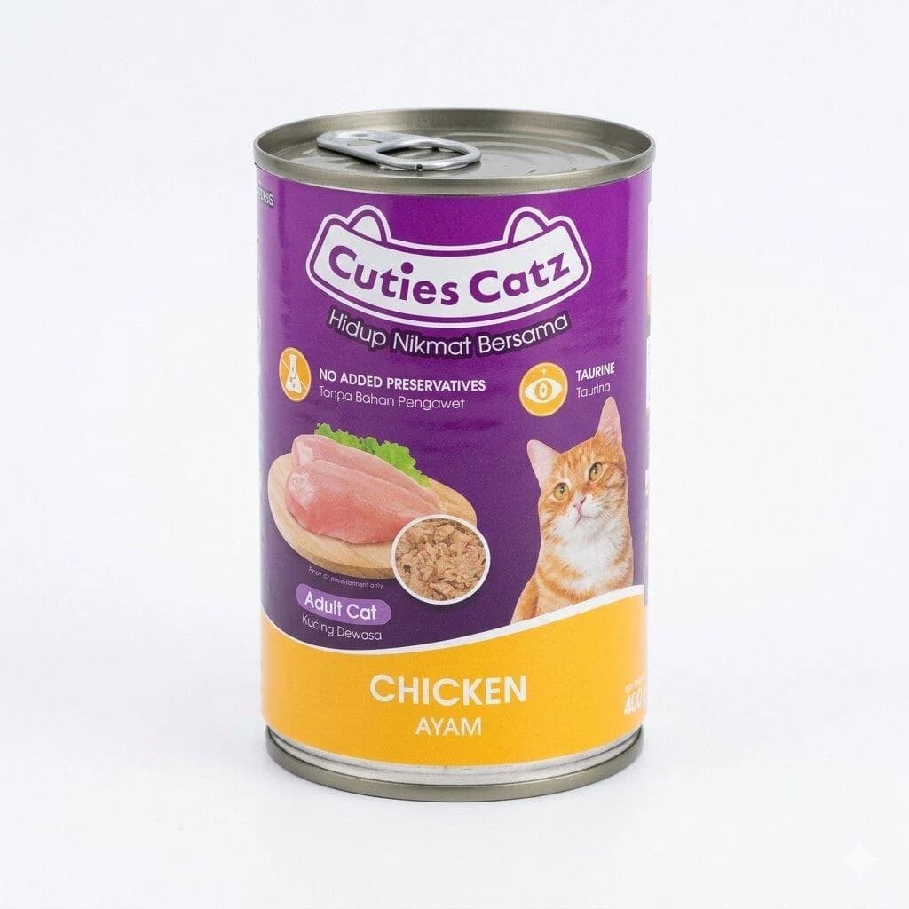 Cuties Catz Can Chicken 400gm
