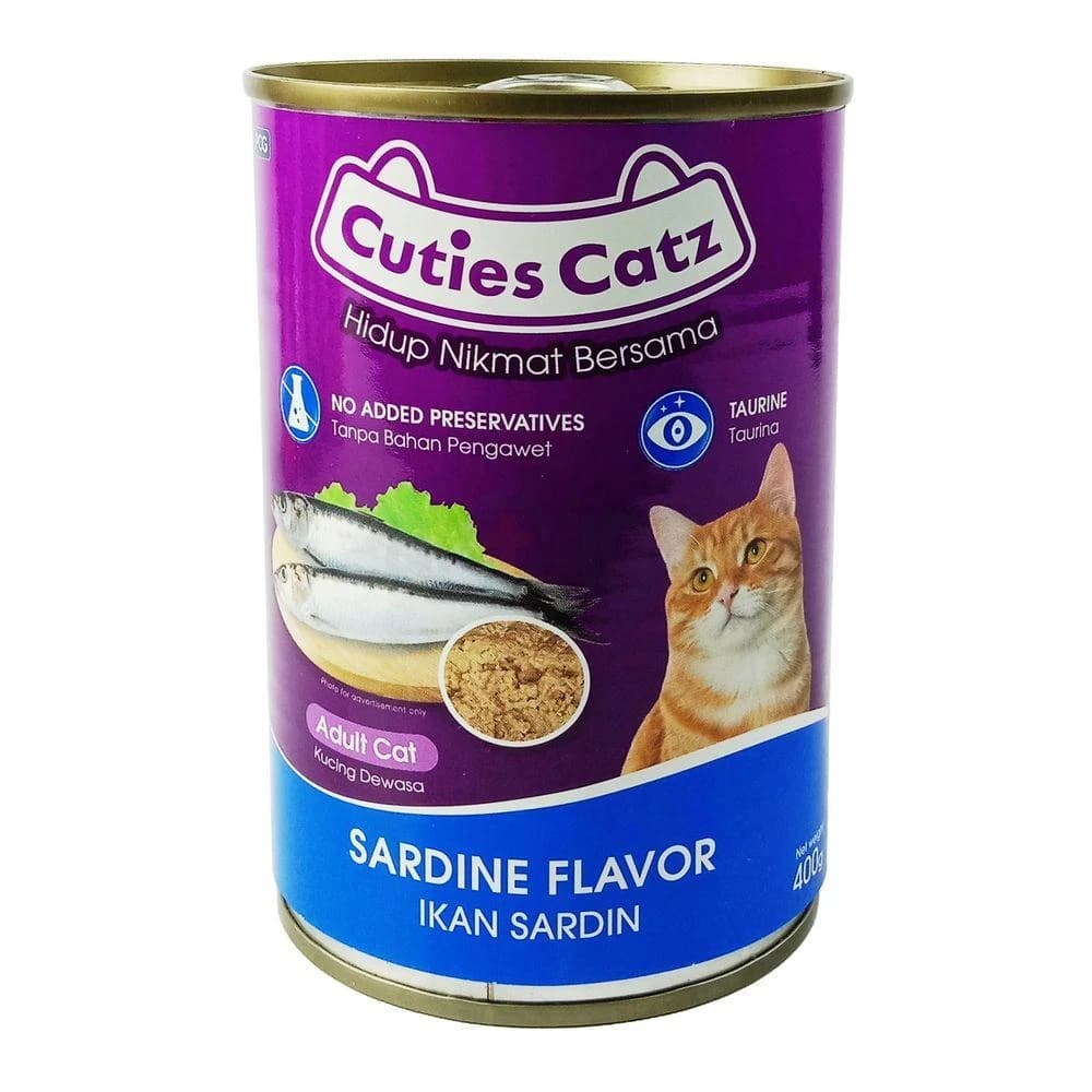 Cuties Catz Can Sardine 400gm