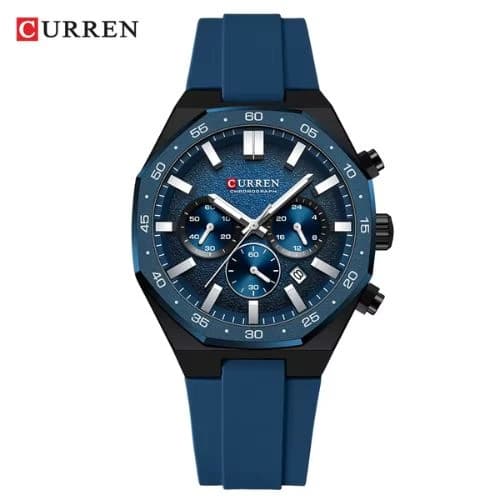 Curren 8489 Silicone Band Men's Watch