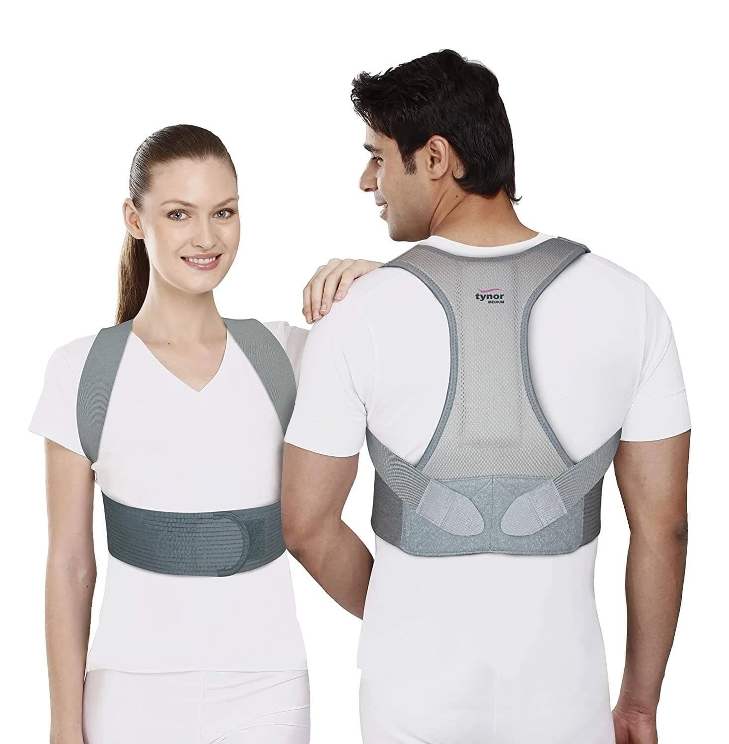 Tynor Posture Corrector for women & man I Adjustable Back Straightener for Upper Back Pain