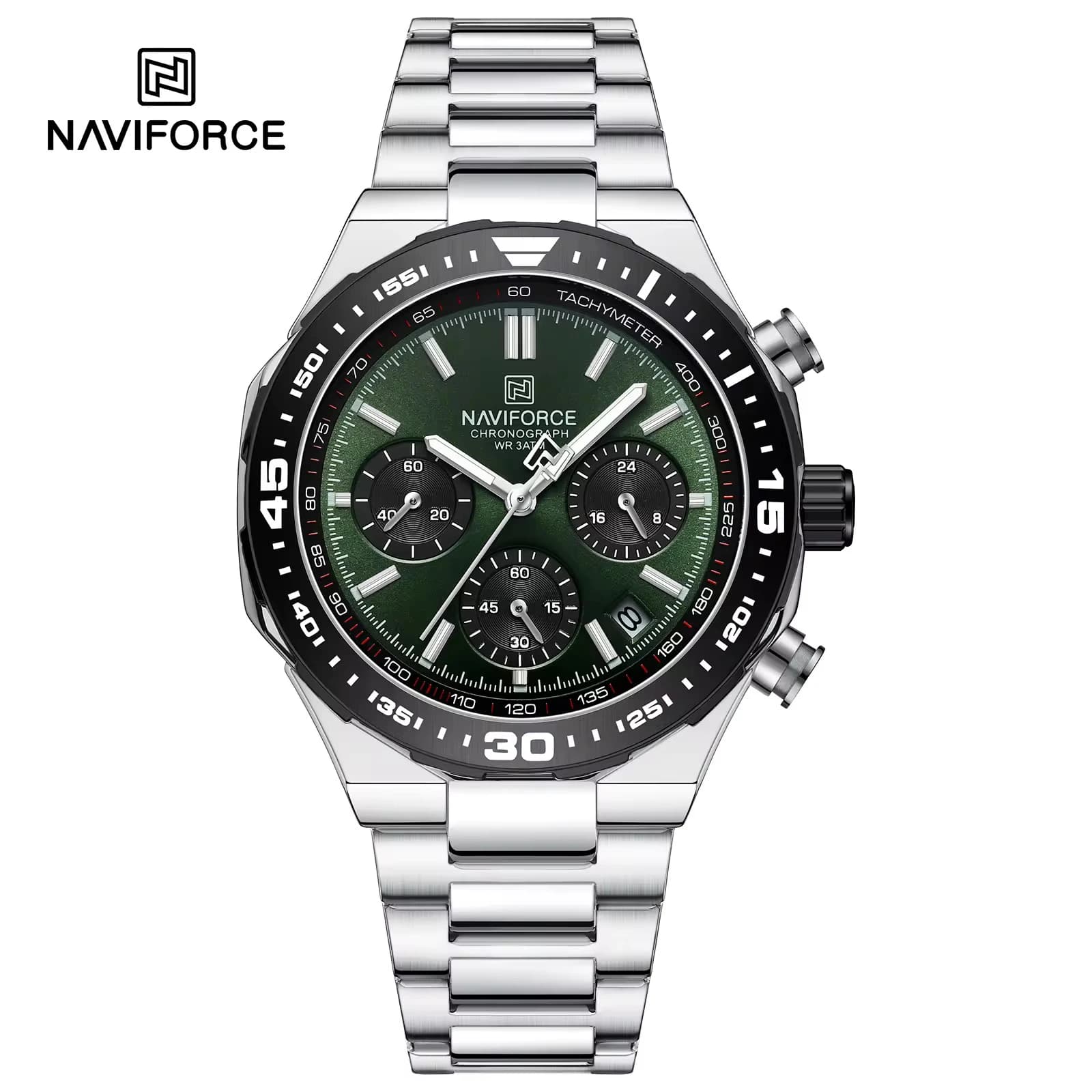 NAVIFORCE 8049 Stainless Steel Analog Watch for Men