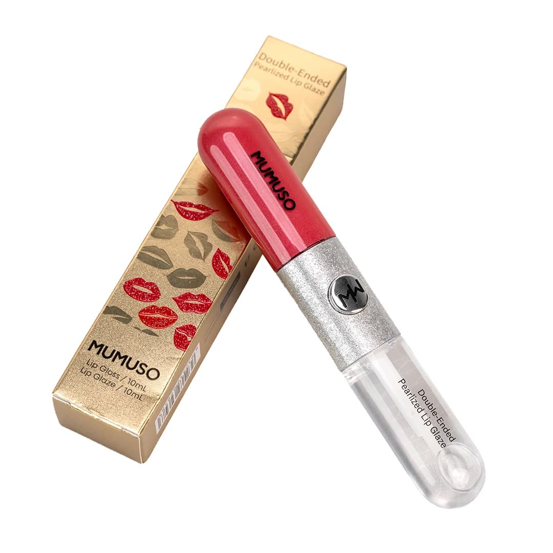 MUMUSO Double-Ended Pearlized Lip Glaze (02 Pink)