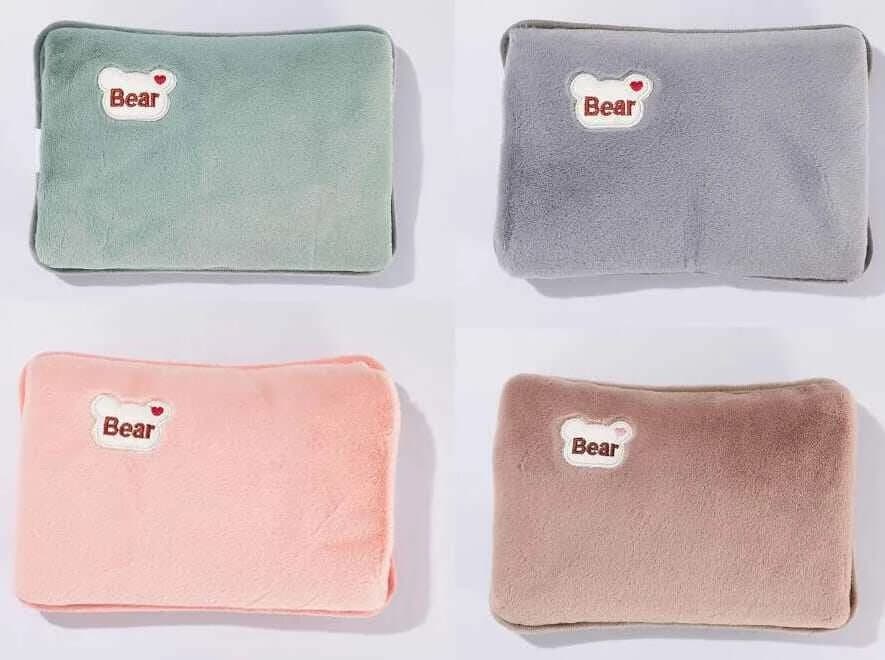 Electric Velvet Heating Pad/Hot Water/Heat Pouch Bag With Gel For Pain Relief Multicolor - Hot Water Bag - hot water bag- 1 Pcs