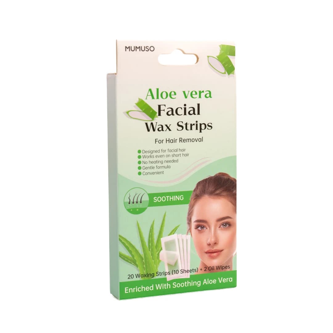 MUMUSO Aloe Vera Facial Wax Strips