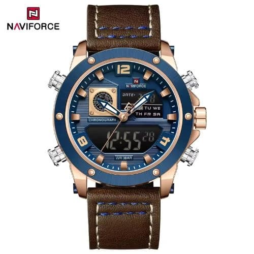 NAVIFORCE 9236 Leather Strap Watch for Men