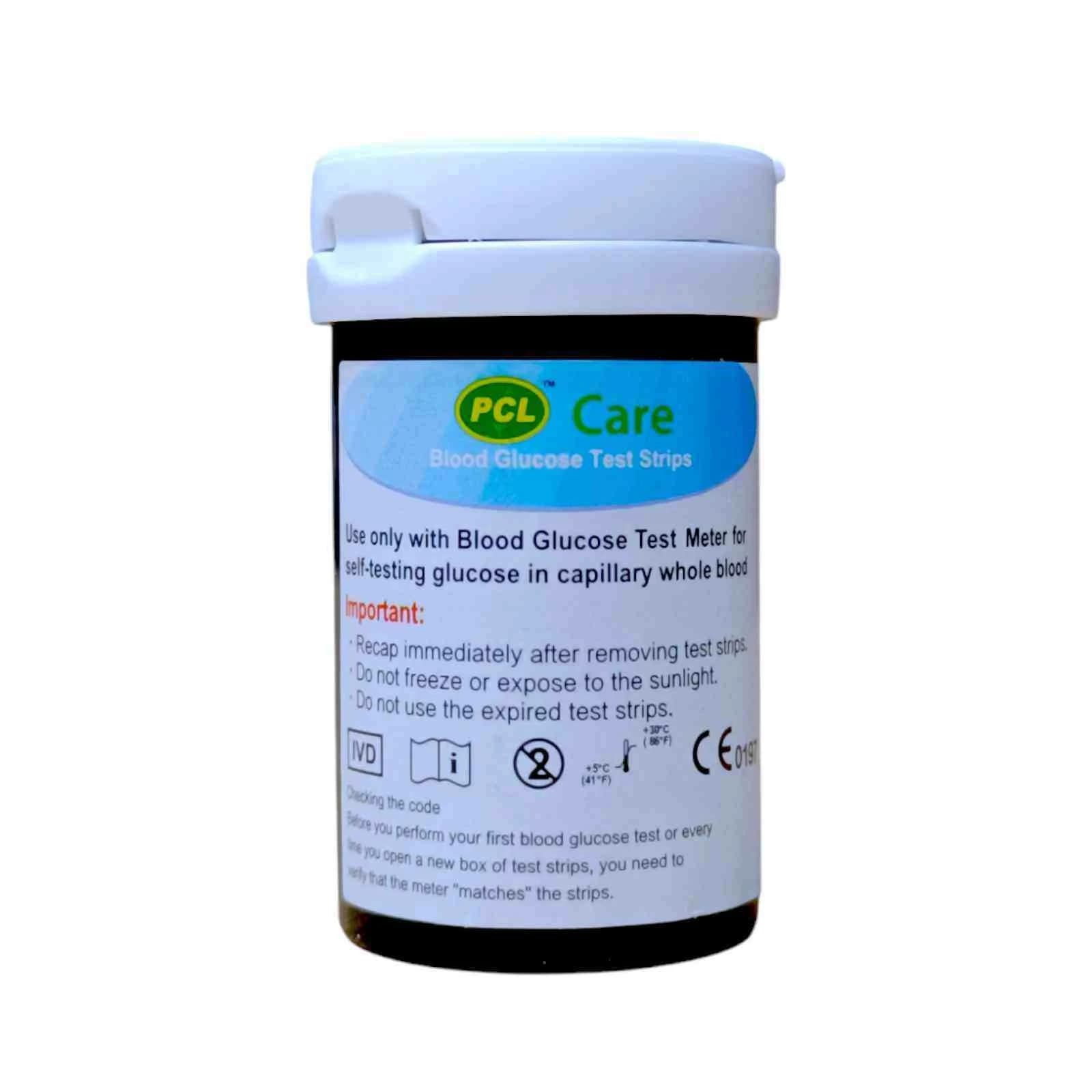 PCL Care glucose test Strip 50 Pcs