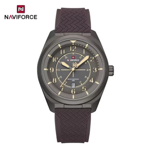NAVIFORCE 9281 Silicone Belt Casual Male Wrist Watch