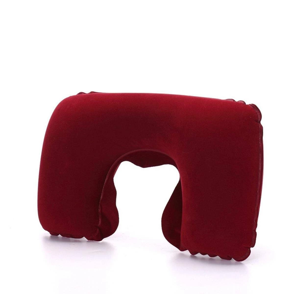 Functional Inflatable U-Shaped Travel & Car Neck Pillow- 1 Pcs
