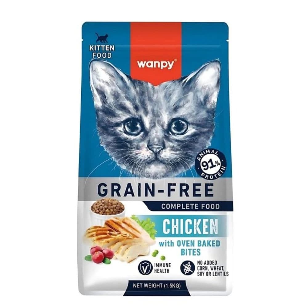 Wanpy Grain Free Super Premium Kitten Chicken 1.5kg
