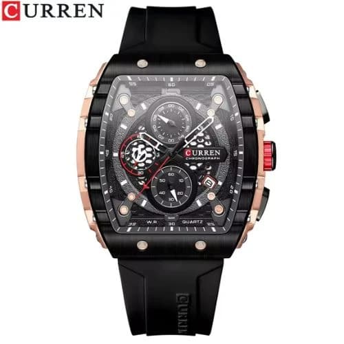 Curren 8442 Silicone Band Men's Watch