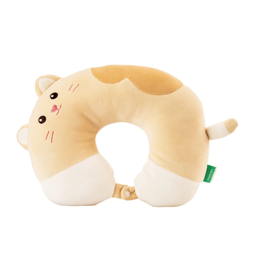 MUMUSO Cartoon Cat Neck Pillow - Khaki Cat