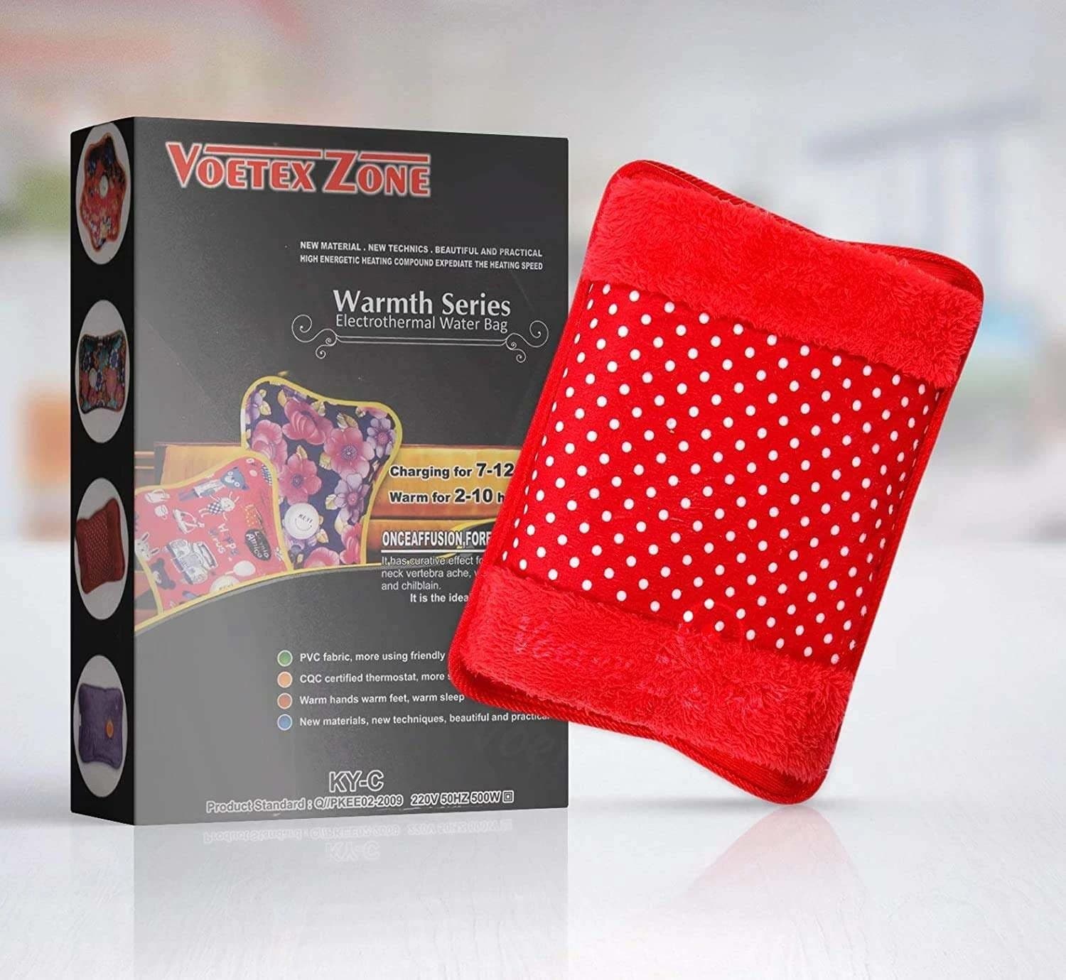 Electric Velvet Heating Pad/Hot Water/Heat Pouch Bag With Gel For Pain Relief Multicolor - Hot Water Bag - hot water bag- 1 Pcs