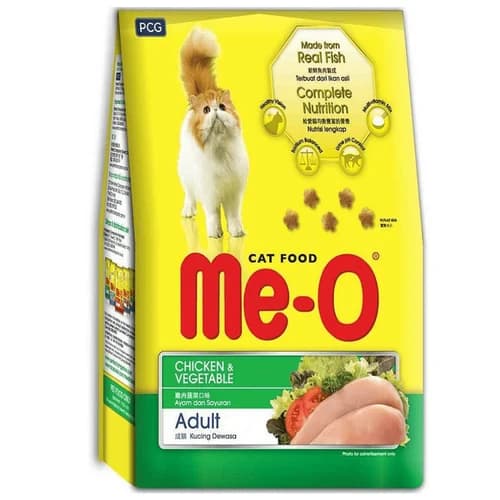 Me-O Dry Cat Food Chicken & Vegetable 450gm