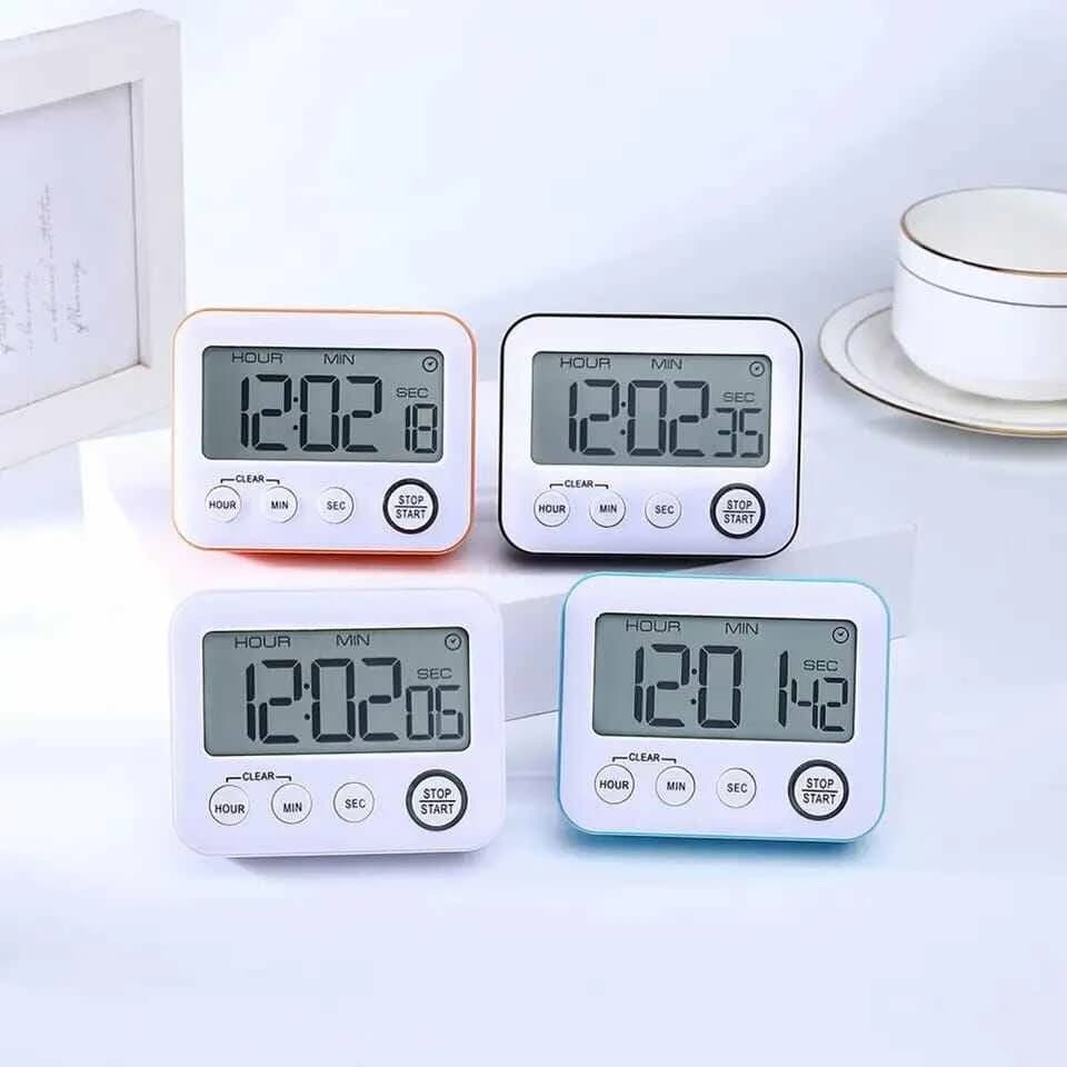 Kitchen Clock English 24-hour Electronic Timer Digital Reminder Alarm Clocks Cooking Countdown Timer LCD Multifunction Home