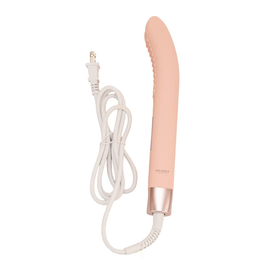 MUMUSO Arc-Shaped Volumizing Curling Iron (Pink/US Plug)