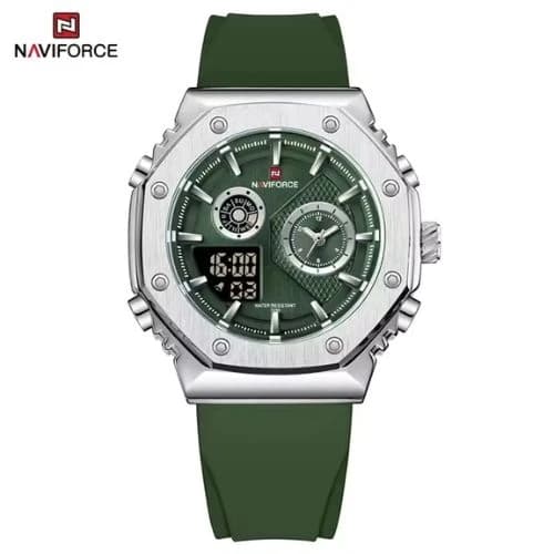 Naviforce 9216 Silicone Strap Analog Quartz Men’s Watch