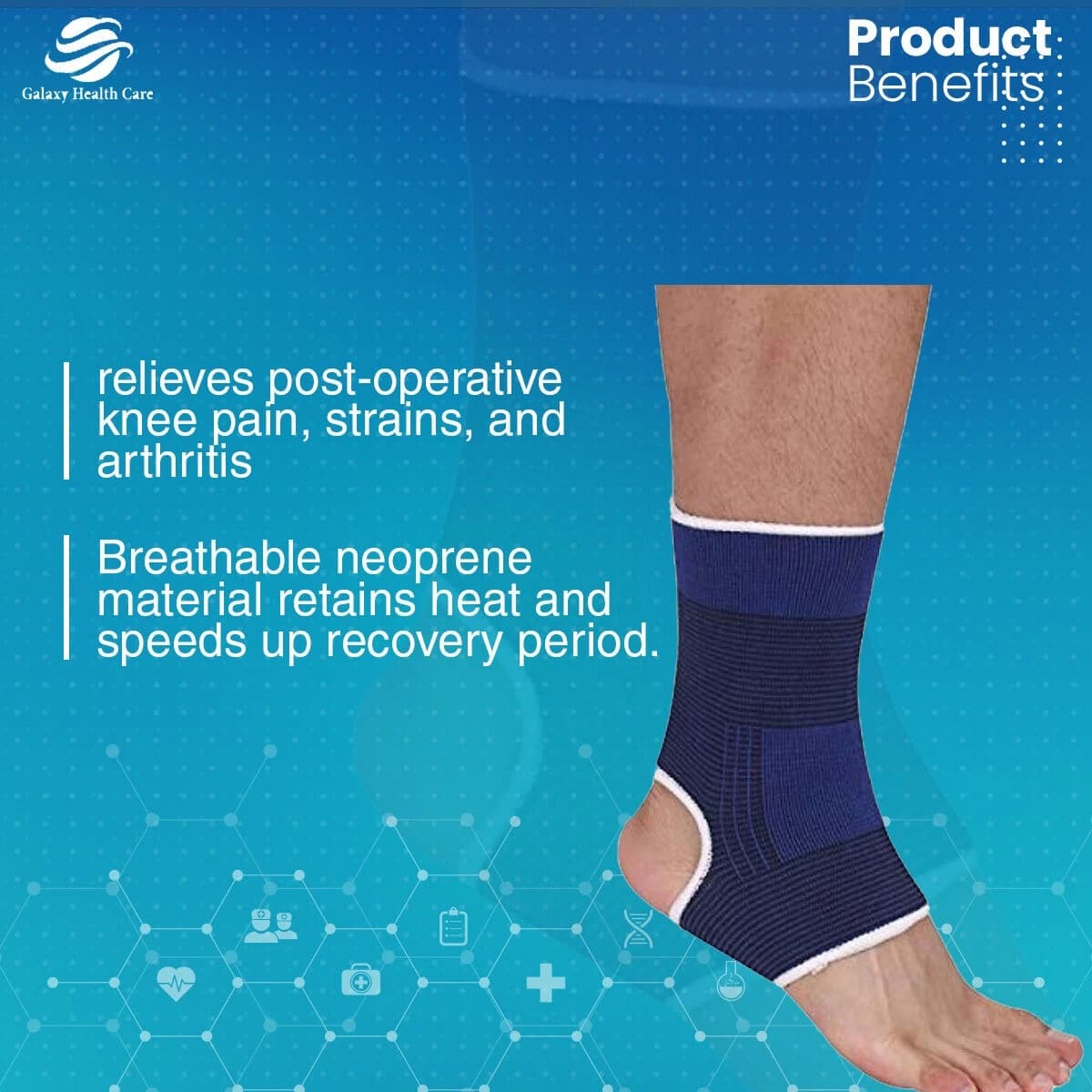 Adjustable Ankle Support Brace Cap Wrap Pad /Ankle Support Strap/Ankle Support for Sports for Men and Women for Pain Relief - 1 piece
