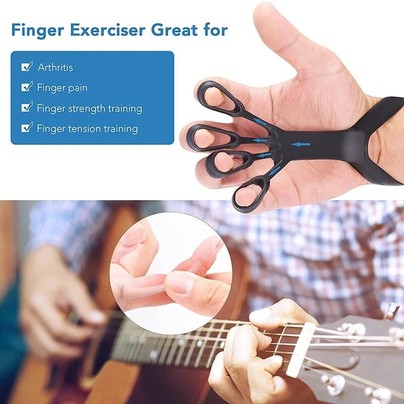 Silicone Grip Device Finger Exercise Stretcher Arthritis Hand Grip Trainer Strengthen Rehabilitation Training To Relieve Pain - Hand Grip (Random Color)