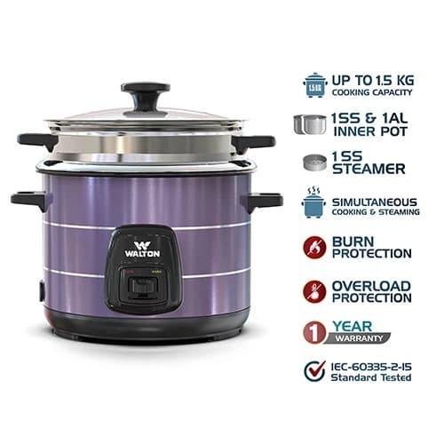 Walton Rice Cooker 2.2L WRC-Gloria-Deluxe