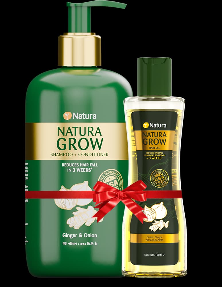 Buy 1 Natura Grow Shampoo + Conditioner 330ml & Get 1 Natura Grow Hair Oil 100ml Free