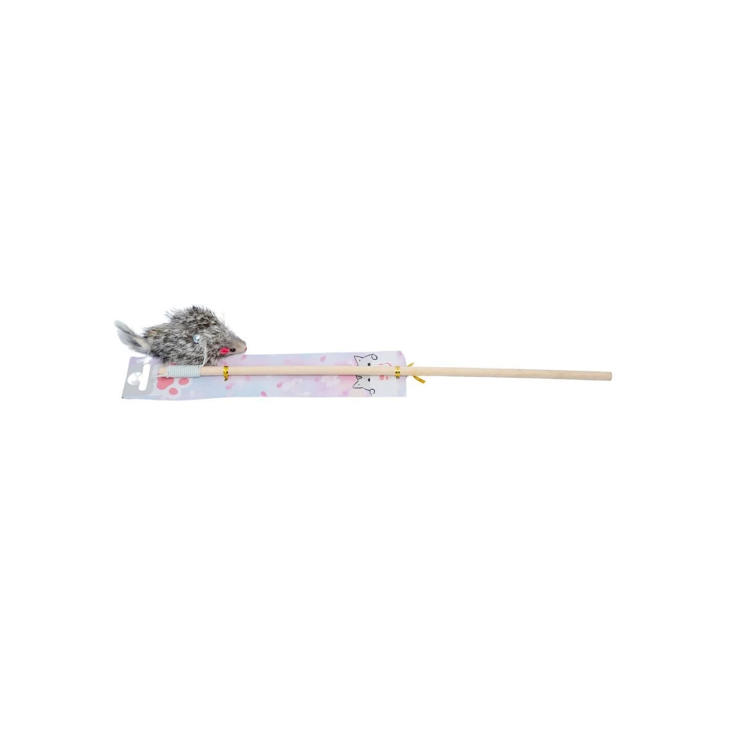 Cat Stick Long Wire Feather Toy 1 Piece