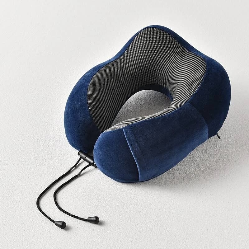 Winter Memory Foam Velour U-Shaped Travel Neck Pillow- 1 Pcs