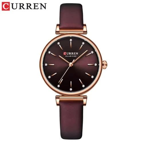 Curren 9081 Leather Strap Women's Watch