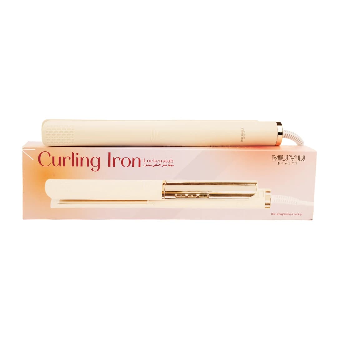 MUMUSO Negative Ion Curling Iron (Beige/US Plug)