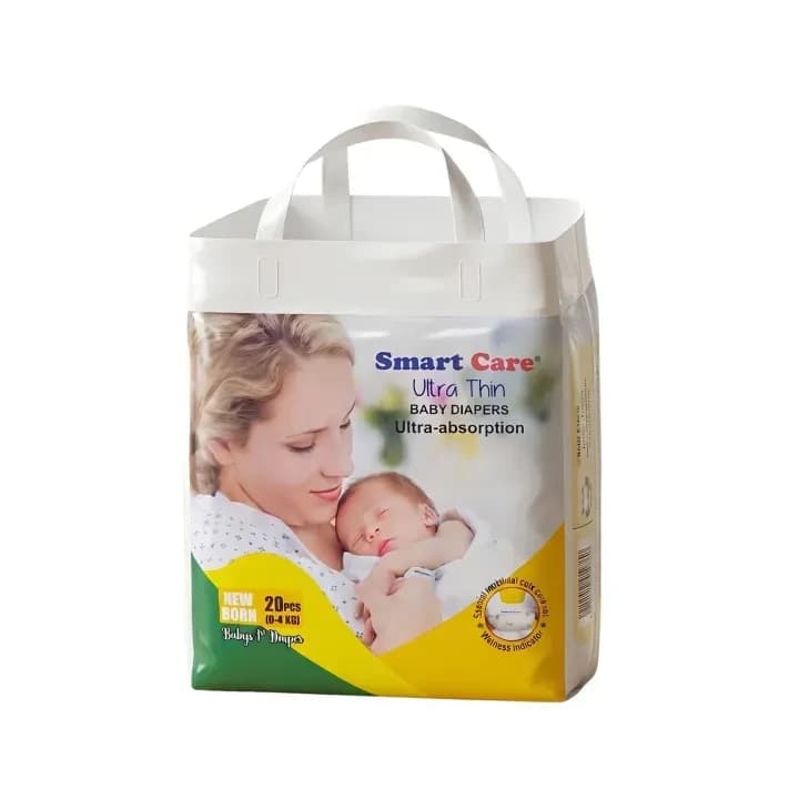 Smart Care Baby Belt Diaper, New Born- Ultra Thin (0-4 Kg) -20 Pcs