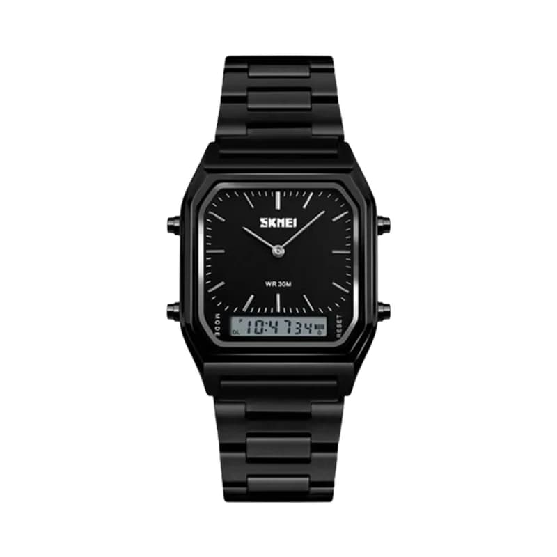 Skmei 1220 Casual Chronograph Stainless Steel Men’s Watch – Black