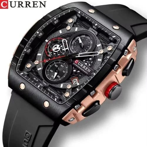 Curren 8442 Silicone Band Men's Watch