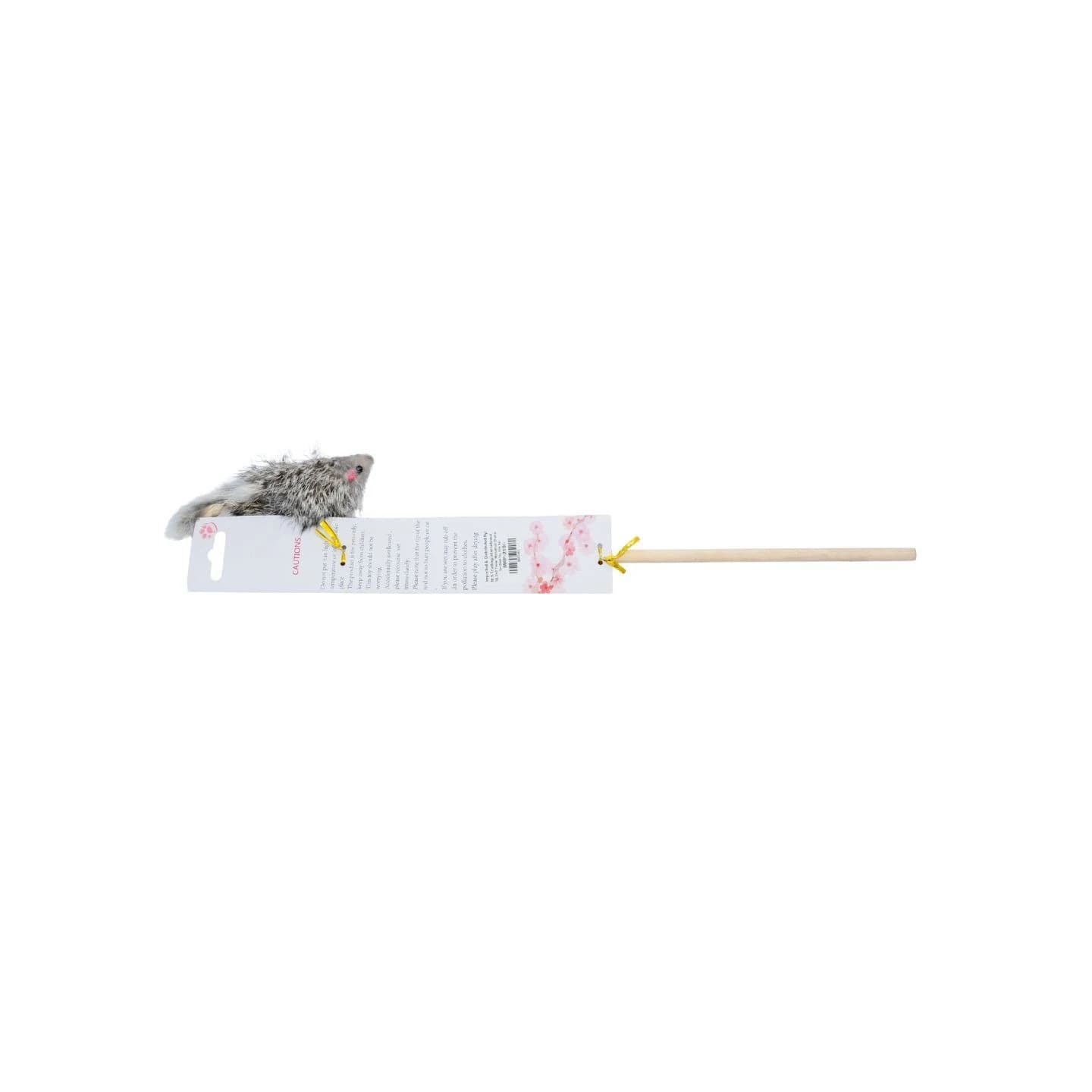 Cat Stick Long Wire Feather Toy 1 Piece