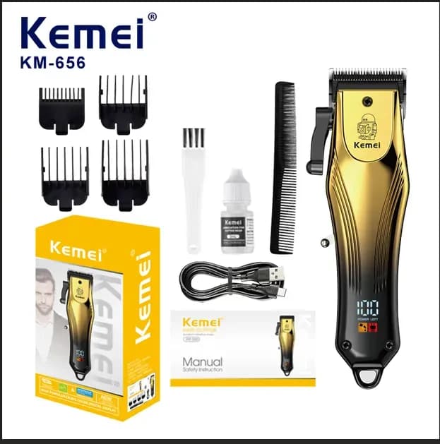 Kemei KM -656 Cordless Hair Clipper And Beard Trimmer