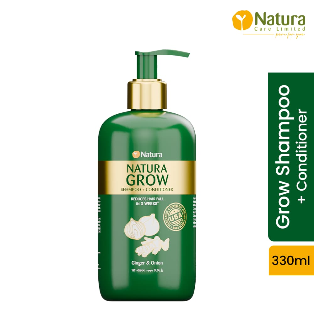 Natura Grow Shampoo 330ml + Natura Complete Care Face Wash 100ml (Combo)