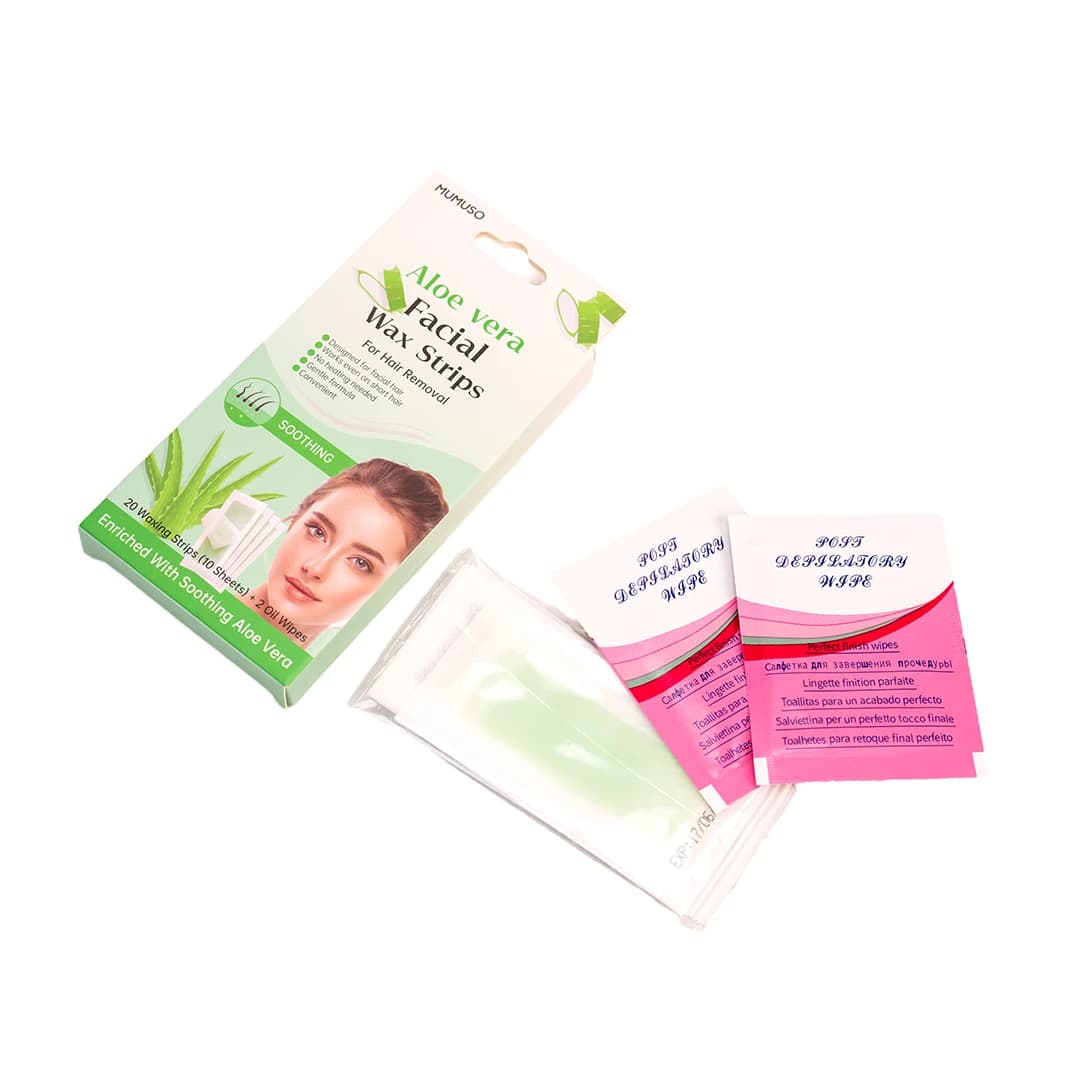 MUMUSO Aloe Vera Facial Wax Strips
