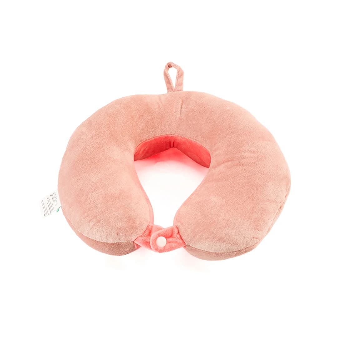 Double Humps U-Shaped Neck Pillow (Pink)