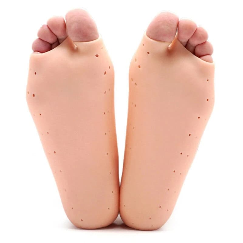 2 Pcs/Set Soft Silicone Moisturizing Gel Socks For Foot Care Protector Relieve Dry Non-slip Feet Protection Pain Relief Patch