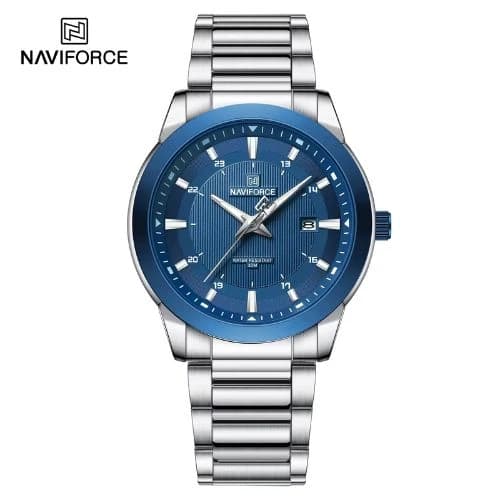 NAVIFORCE 8029 Silver Stainless Steel Watch For Men