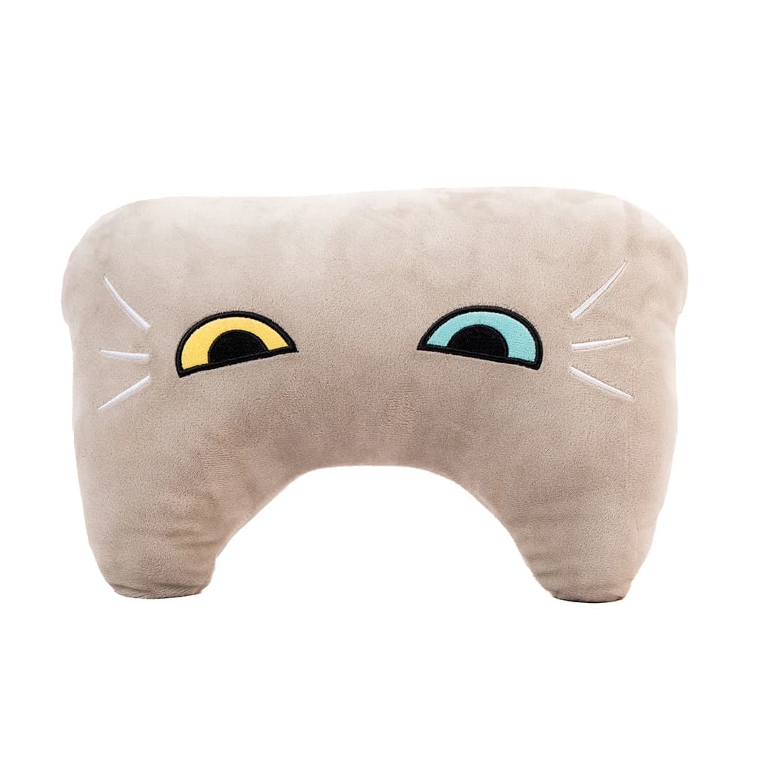 MUMUSO Bone-Shaped Neck Pillow (Grey Cat)