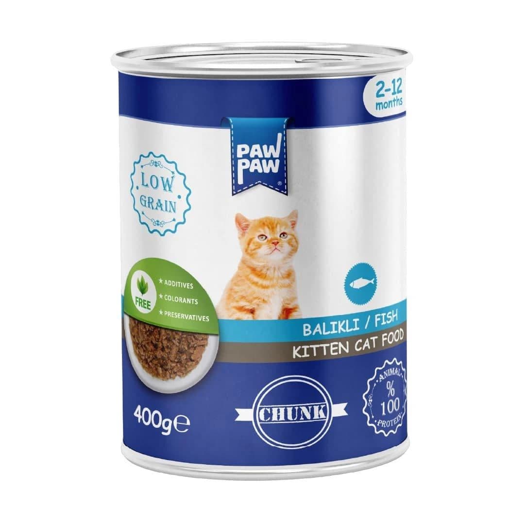 Paw Paw Kitten Food Can Fish 400gm
