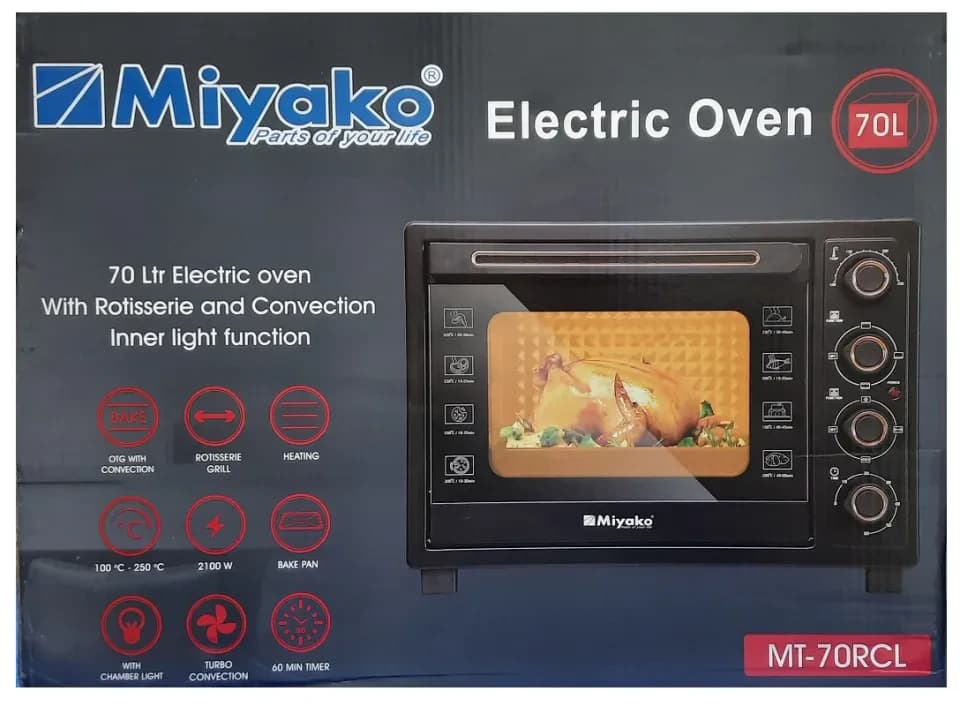 Miyako 70L Multifunctional Electric Oven With Air Fryer (MT-70RCL)