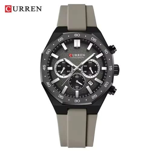 Curren 8489 Silicone Band Men's Watch