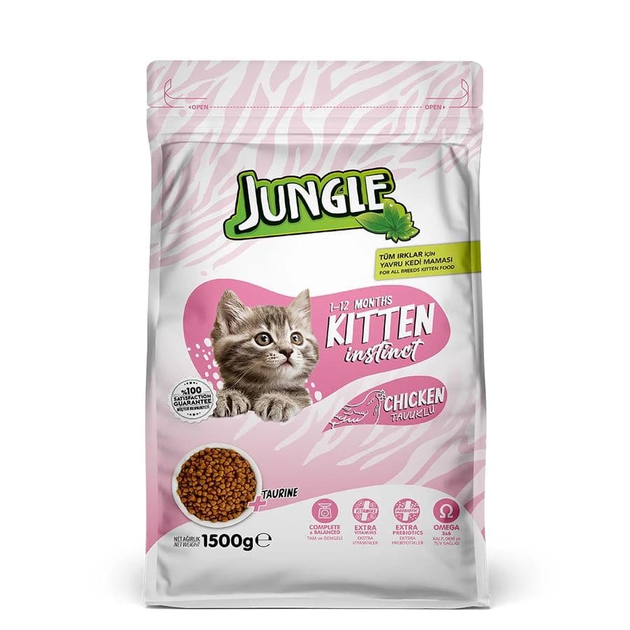 Jungle Kitten Dry Cat Food Chicken 1.5kg