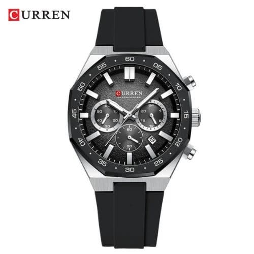 Curren 8489 Silicone Band Men's Watch