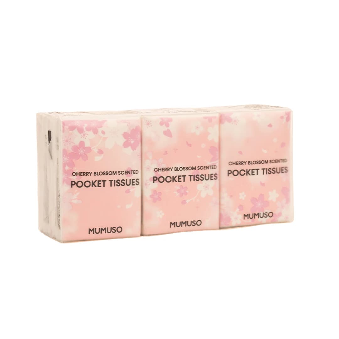 MUMUSO Cherry Blossom Scented Pocket Tissues