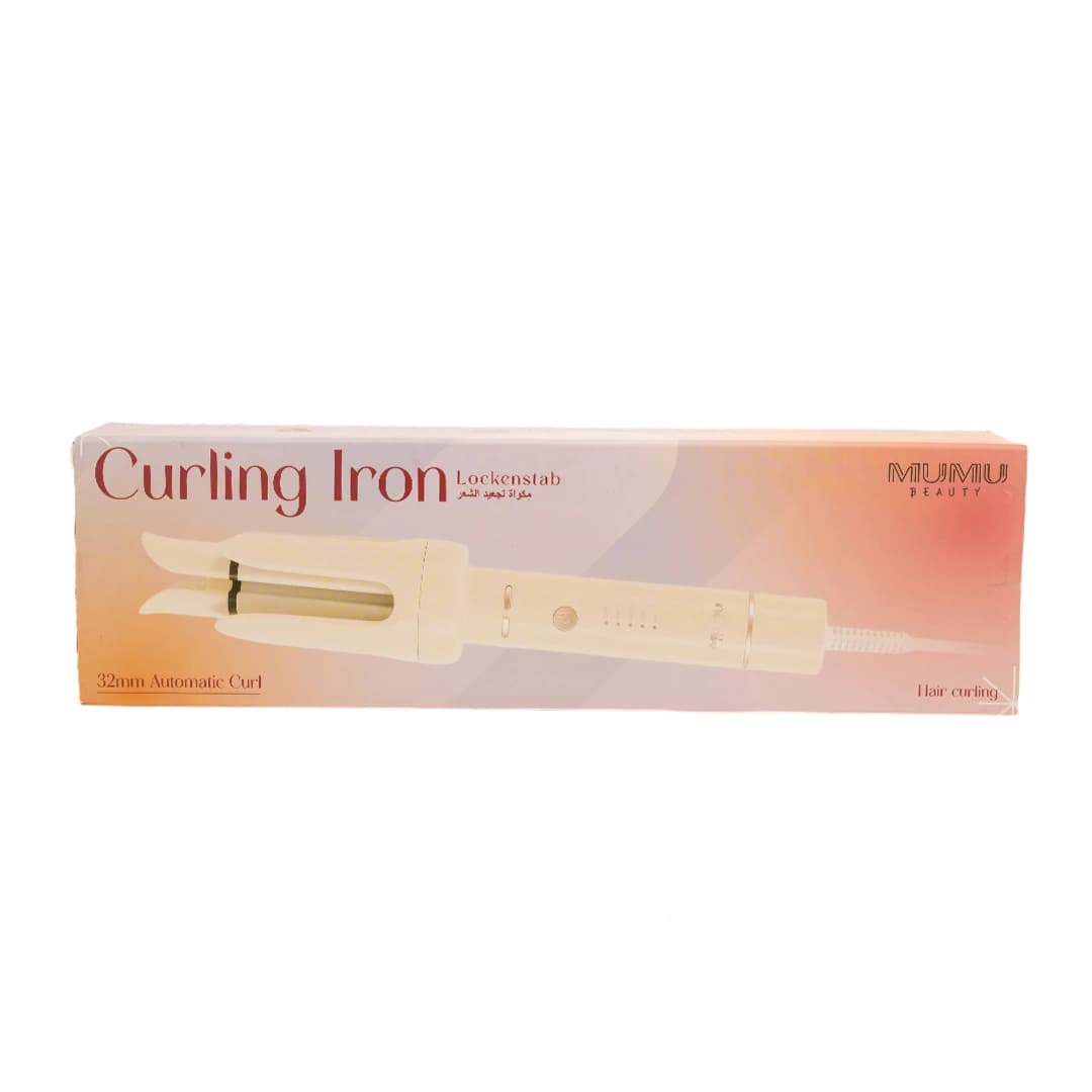 MUMUSO 32mm Automatic Curling Iron (Beige/US Plug)