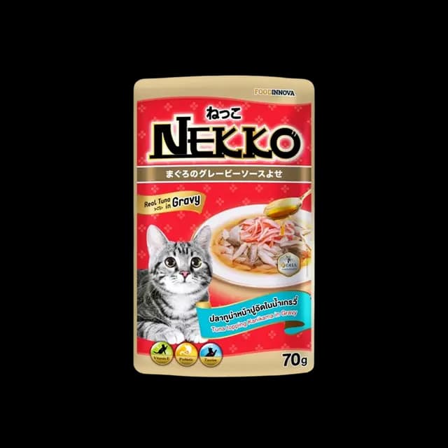 Nekko Tuna Topping Kanikama in Gravy- 70g